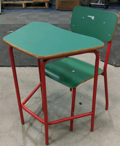 (1) Retro Kids&rsquo; Desk w/ Chair - Desk Dimensions 24⅜"W&times;26⅝"H