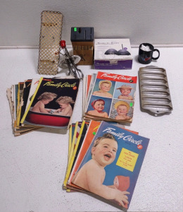 (16) Assorted Family Circle from 1946-1951, Hand Mixer Tool, Knife Set Holder, & More