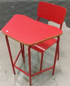 (1) Retro Kids&rsquo; Desk w/ Chair - Desk Dimensions 24⅜"W&times;26⅝"H