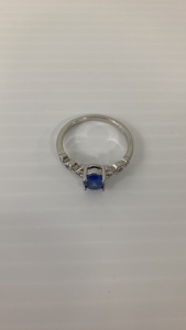 Size 10 Blue Sapphire Ring