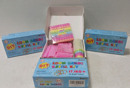 Amazon Party Supplies, (3) Loom Bands Refill Kit