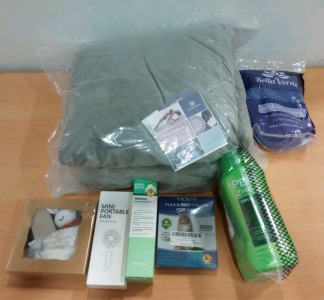 (1) Florensi Meditation Pillow (1) Bag of Hard Wax Beans (1) Vicsom Flea and Tick Collar & Much More (r4)