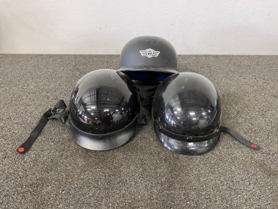 (3) Motorcycle Helmets