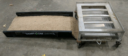 (1) Heavy-Duty Rolling Cart (1) Carpeted Ramp