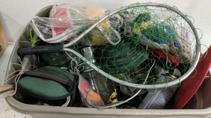 (1) Assorted Fishing Gear & Outdoor Supplies Lot