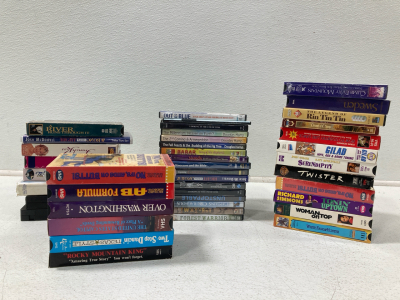 Box of Vhs&rsquo; and DVDs&rsquo; and more!