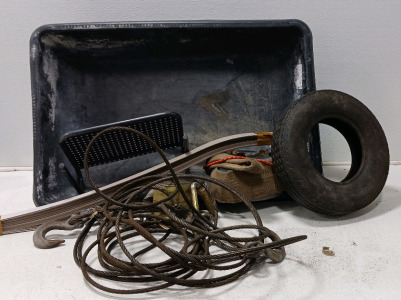 Tow Strap, Tie Down, Long Tow Tire With Hooks, Trailer Tire (4.80-8) And More