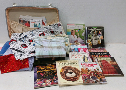 Craft Books, SuitCase Of Fabric