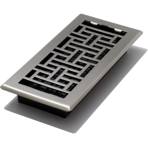 Decor Grates Floor Register Grates Brushed Nickel 4x10 8pack (r6)