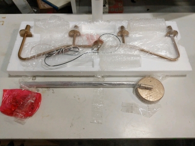 Copper Hanging Light Fixture Up to 60" Hanging Extension (r6)