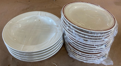 (15) Marco Polo Ceramic Small Appetizer Serving Plates (5) Medium Sized Soup Syracuse Plates