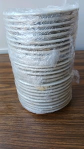 25) 6.5" White Ceramic Plates