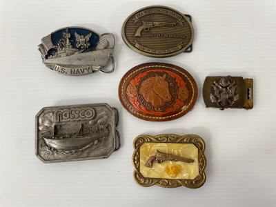 (6) Belt Buckles