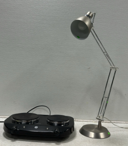 GE Portable Stovetop, Standing Adjustable Table Lamp