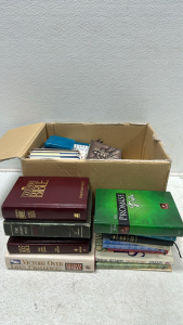 Large Collection of Bibles and Other Christian Theology Books