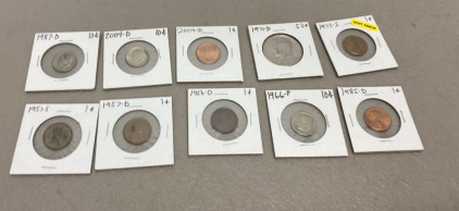 (1) Lot of (10) Various Collectible Vintage Coins