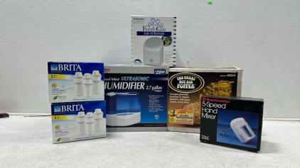 Walgreens Ultrasonic Humidifier, Vintage Popcorn Machine, Family Care Air Purifier, (2) 3-Pack Brita Pitcher Filter