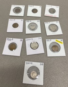 (1) Lot of (10) Various Collectible Vintage Coins