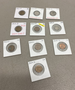 (1) Lot of (10) Various Collectible Vintage Coins