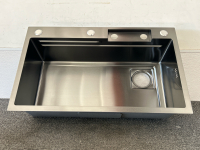 Black Stainless Steel Sink Model Feiyu-7545-Black - 7