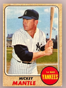 1968 Mickey Mantle Sports Card- 1st Base Yankees