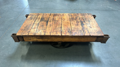 Rustic Farm On Wheels Coffee Table