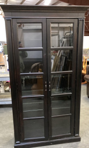 LARGE BEAUTIFUL ACCENT CABINET, (79” X 14” X 41”).