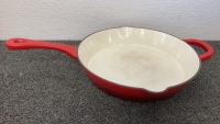 Crock Pot Enamel Coated Cast Iron Skillet 12" DIA