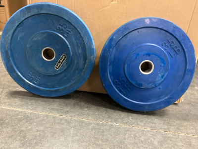 Set of Rubber Coated 35Lb Weights
