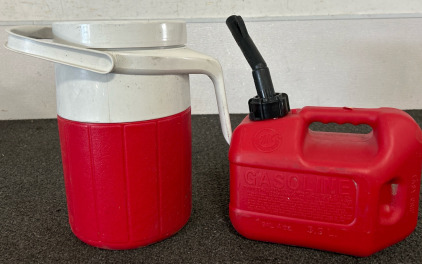 Coleman Drink Cooler & 1 Gal Gas Tank