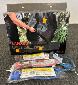 Grill Cover & Assorted Bike Locks