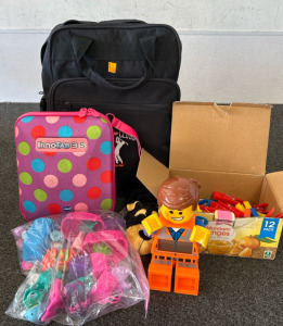 Backpack of Assorted Toys