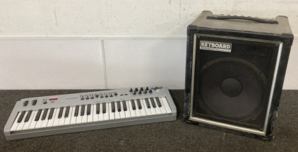 M-Audio Radium Electric Keyboard & Cube-60 Keyboard Amp