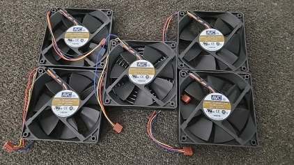 (1) Set of 5 AVC PC Fans