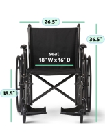 Medline Guardian K1 Wheelchair 18” - 2