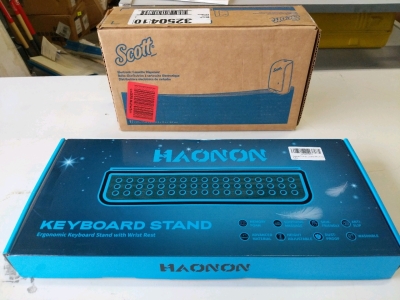 Keyboard Stand, Scott Electronic Cassette Dispenser, Whole Box Amazon Overstock (sp5)