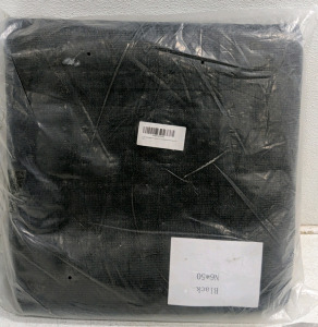 (1) e.share 95% Black 6' X 50' Shade Cloth Heavy Duty Mesh Tarp Privacy Fence w/ Cable Ties