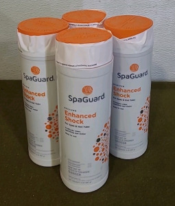 (4) 2-Lb Containers Of SpaGuard Enhanced Shock