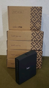(5) MikroTik hAP ac2 RBD52G-5HacD2HnD-TC Dual Concurrent Access Point 2.4/5GHz, 802.11a/b/g/n/ac, 5 x Gigabit Ethernet ports