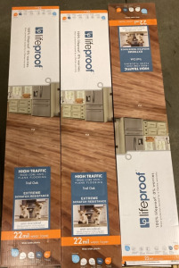 Plank Flooring- Life Proof High Trafic (9 Boxes )