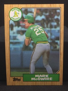 Mark McGwire Topps Rookie Baseball Card