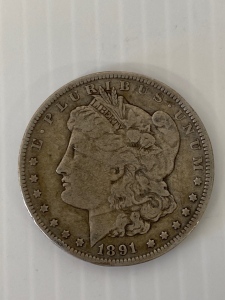 1891 Morgan Silver Dollar