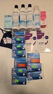 (7) Containers of Naproxen Sodium (2) Boxes of Acne Patches (1)Box of Cora Suppository and So Much More!