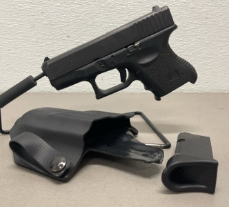 Glock Model 26 9mm Caliber, Semi-Automatic Pistol W/ Hip Holster