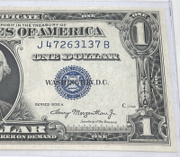 (2) 1935 A Washington $1.00 Silver Certificates W/ Consecutive Serial Numbers (Sleeved) - 3