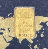 1 Gram 999.9 Fine Gold Bar - 3