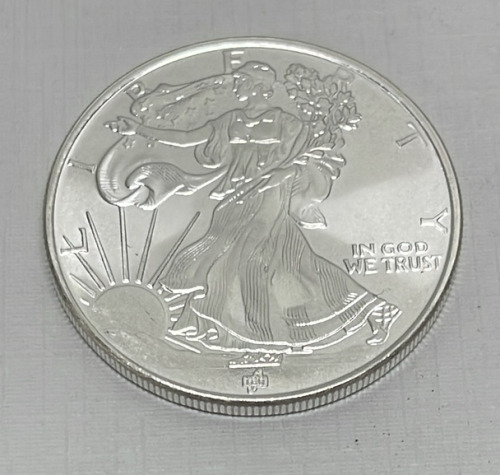 Walking Liberty One Troy Oz. .999 Silver Round