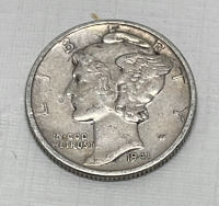 (4) Mercury Silver Dimes Dated 1941-1943 - 2