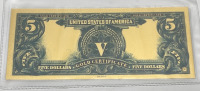 Five Dollar 99.9% Pure 24k Carat Gold Bill Silver Certificate W/ C.O.A. (Sleeved) - 3