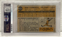 1960 Topps Roberto Clemente Collectible Baseball Card #326 PSA Graded VG 3 (Carded) - 2